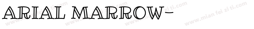 ARIAL MARROW字体转换